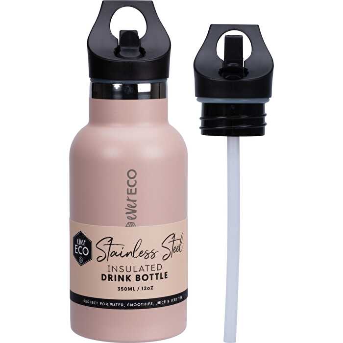 Ever Eco Insulated Stainless Steel Bottle Rose Sip Lid 350ml