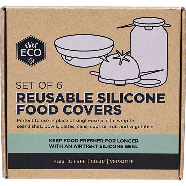 Ever Eco Reusable Silicone Food Covers 6pk