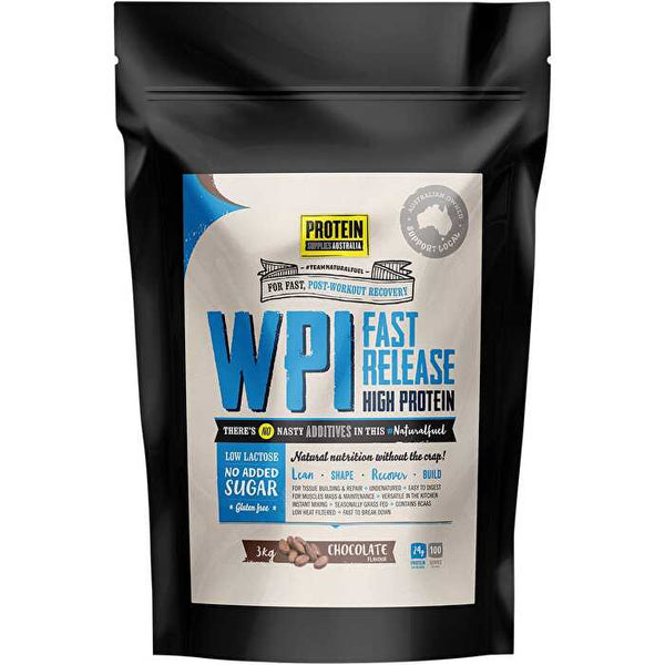 Protein Supplies Australia WPI Whey Protein Isolate Chocolate 3kg