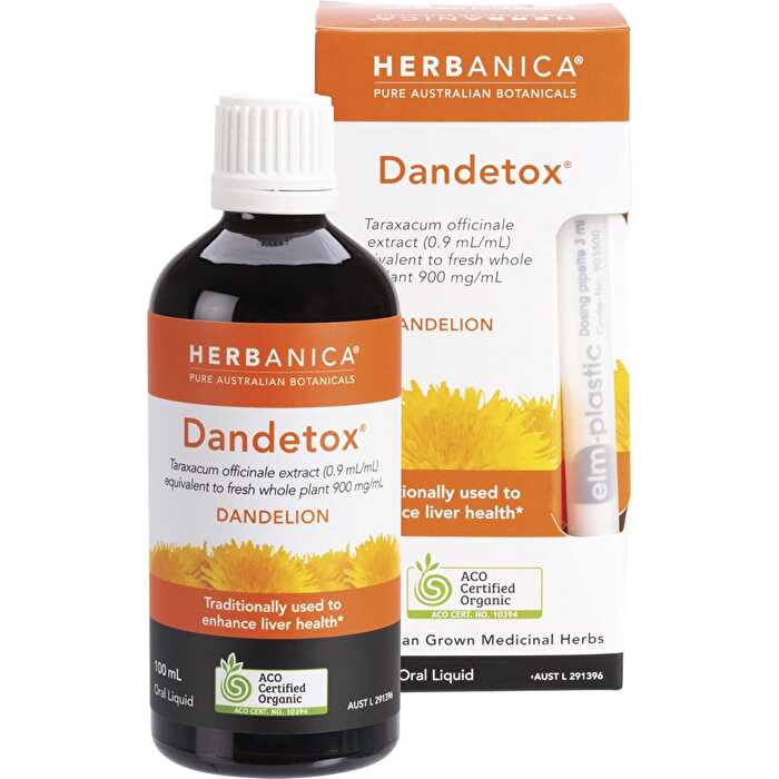 Ppc Herbs Herbanica Herbal Tincture Dandetox Dandelion 100ml