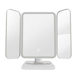 Trifold LED Makeup Mirror - Smart Complementary Beauty Lights