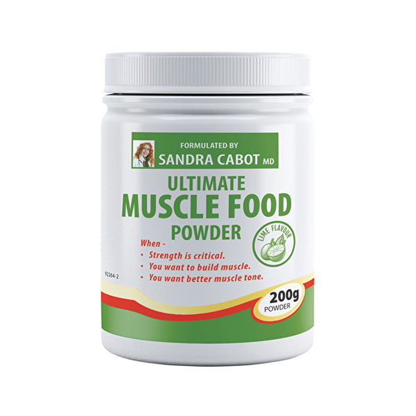 Cabot Health Ultimate Muscle Food Powder Lime 200g