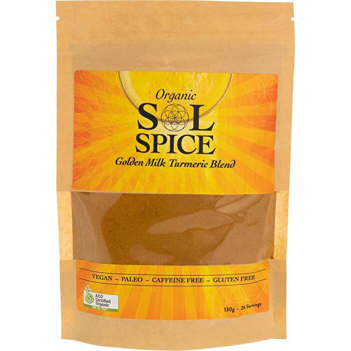 Sol Organics Golden Milk Turmeric Blend 130g