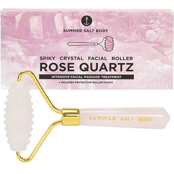 Summer Salt Body Spiky Crystal Facial Roller Rose Quartz