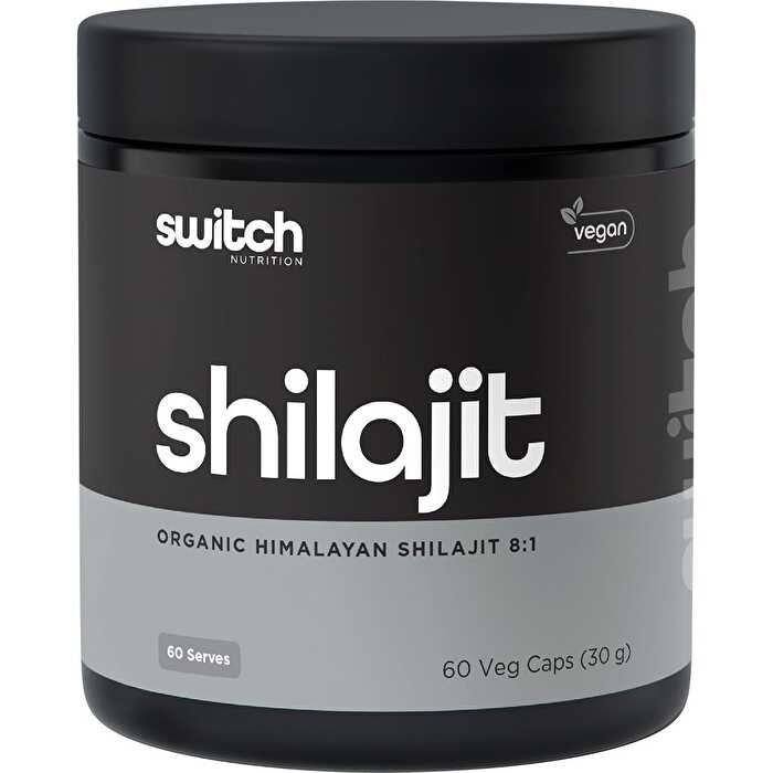 Switch Nutrition Shilajit Organic Himalayan Shilajit 8:1 60 Caps