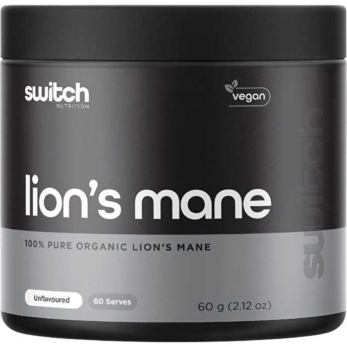 Switch Nutrition Lion's Mane 100% Pure Organic Unflavoured 60g