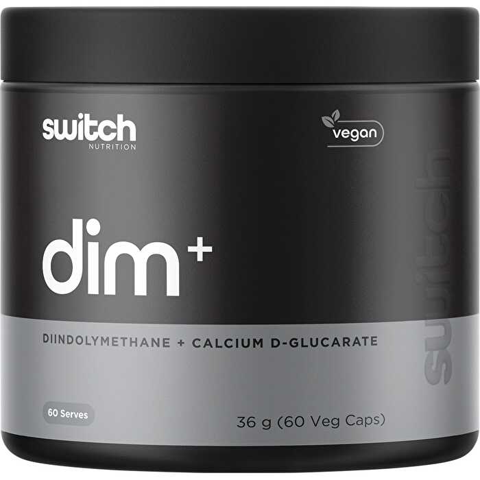 Switch Nutrition DIM+ Diindolylmethane+Calcium D-Glucarate 60 Caps