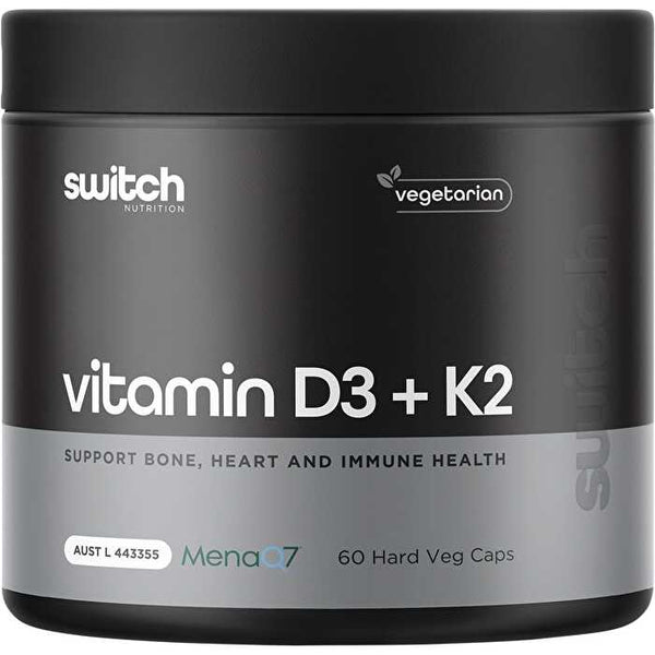 Switch Nutrition Vitamin D3 + K2 60 Caps