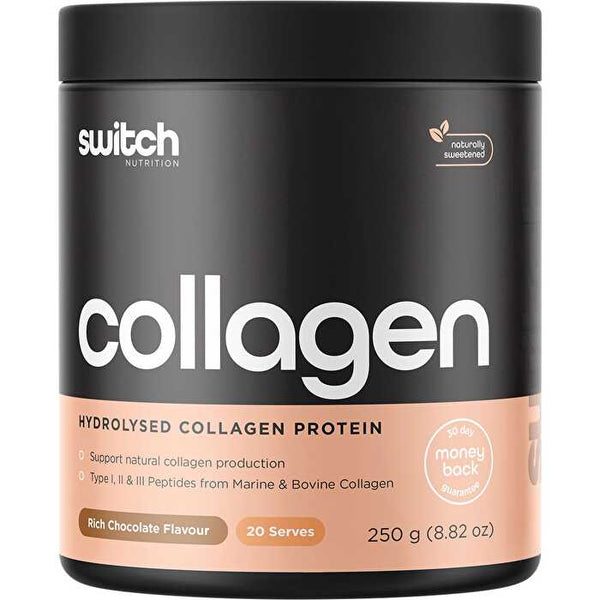 Switch Nutrition Hydrolysed Collagen Protein Rich Chocolate 250g