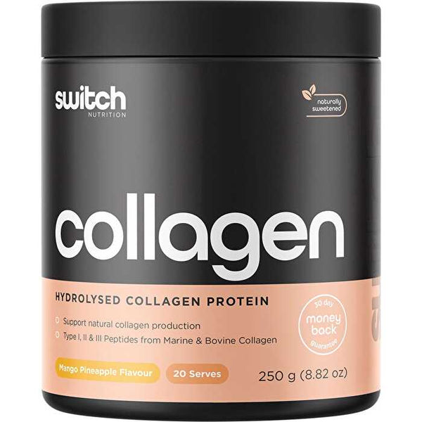 Switch Nutrition Hydrolysed Collagen Protein Mango Pineapple 250g