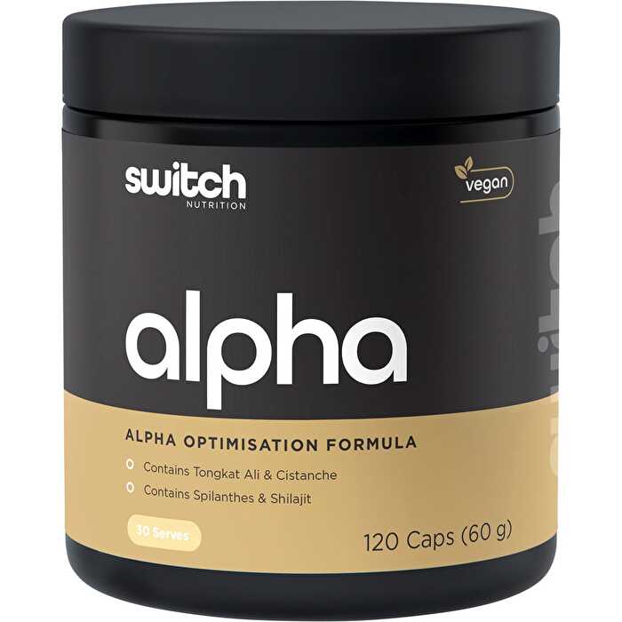 Switch Nutrition Alpha Male Support Formula 120 Caps