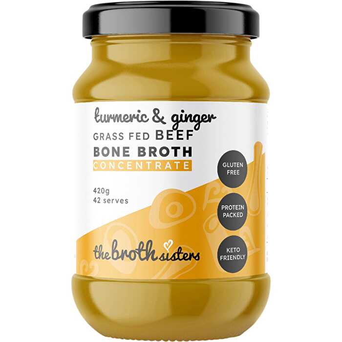 The Broth Sisters Beef Bone Broth Concentrate Turmeric & Ginger 420g