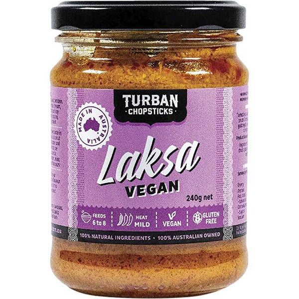 Turban Chopsticks Curry Paste Laksa Vegan 240g