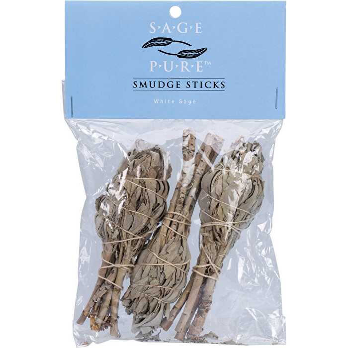 Tulsi Sage Pure Smudge Stick White Sage Small 8cm 3pk