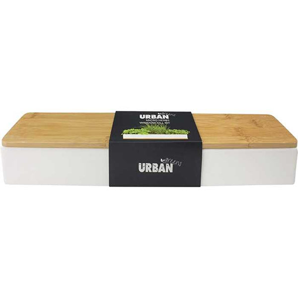 Urban Greens Windowsill Grow Kit Microherbs 45x8x6cm