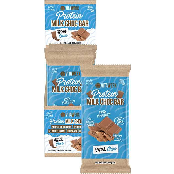 Vitawerx Protein Milk Chocolate Bar 12x100g