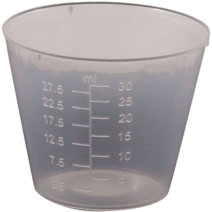 Dispensary & Clinic Items Plastic Measuring Cup Single 30ml