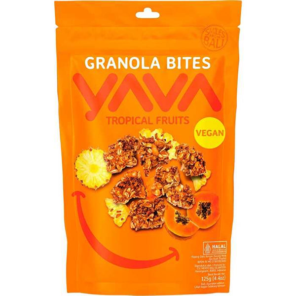 Yava Granola Bites Tropical Fruits 125g