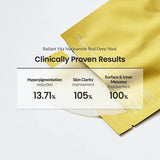 BIODANCE Radiant Vita Niacinamide Real Deep Mask 4 Sheets – Brighting Yellow