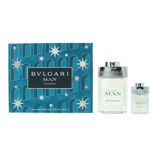 Bvlgari Man Rain Essence Giftset Eau De Parfum Spray 100ml/edp Spray 15ml 115ml