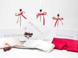 ESTETIKA Cooling Red Silk Wide Eye Mask with Gift Box