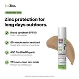 EcoZinc Natural Mineral Sunscreen SPF50 TINTED 100g