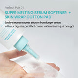 ILSO Natural Mild Clear Nose Patch Set + 40 Skin Wrap Cotton Pads (Sebum Softener & Pore Care Kit）