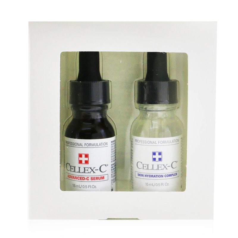 Cellex-C Advanced-C Serum 2 Step Starter Kit: Advanced-C Serum + Skin Hydration Complex  2x15ml/0.5oz