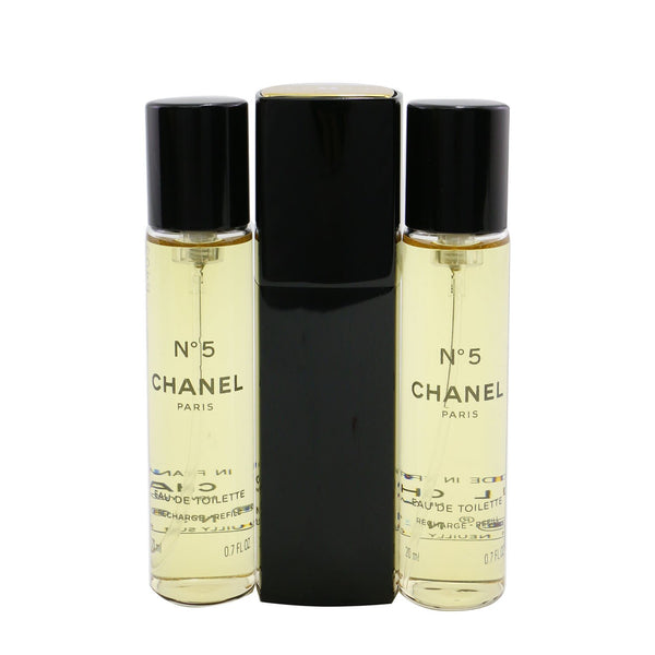 Chanel No.5 Eau De Toilette Purse Spray And 2 Refills  3x20ml/0.7oz