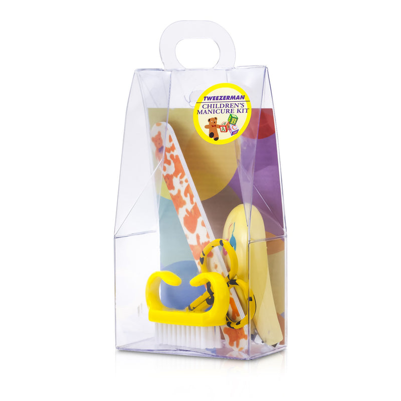 Tweezerman Children's Care Kit: Baby Nail Clipper+ Baby Nail File+ Nail Brush+ Baby Nail Scissors 