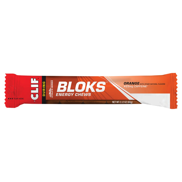 CLIF Bloks Energy Chews Orange (25mg Caffeine) 60g
