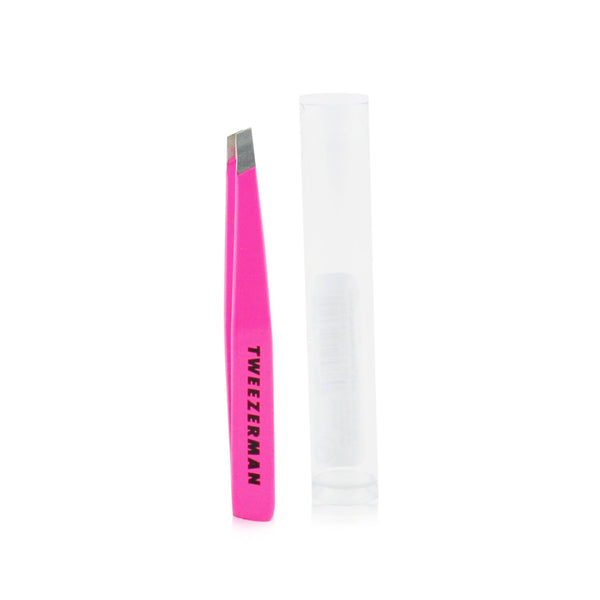 Tweezerman Mini Slant Tweezer - Flamingo Pink/Neon Pink 