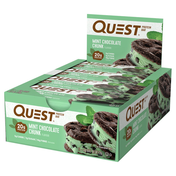 Quest Bars Mint Chocolate Chunk 12x160g