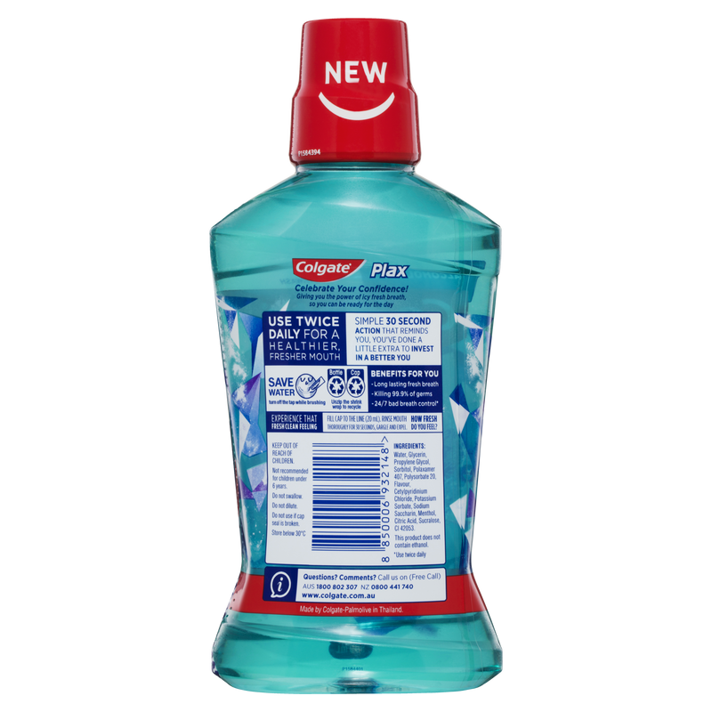 Colgate Mouthwash Plax Ice Cool Mint 500ml