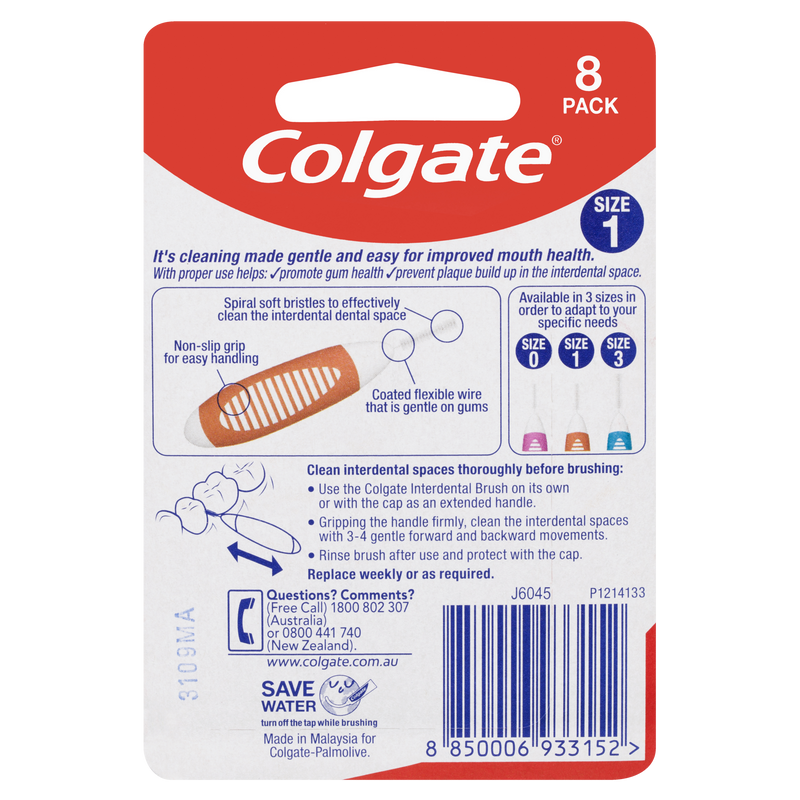 Colgate Interdental Size 1 8 Pack