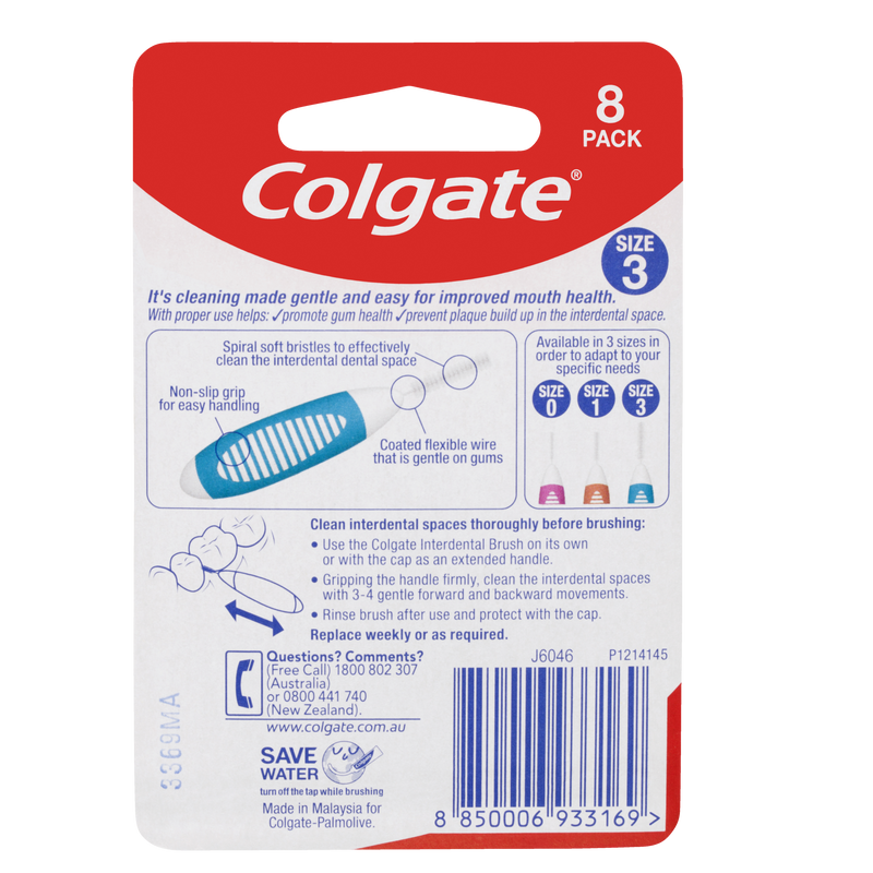 Colgate Interdental Size 3 8 Pack