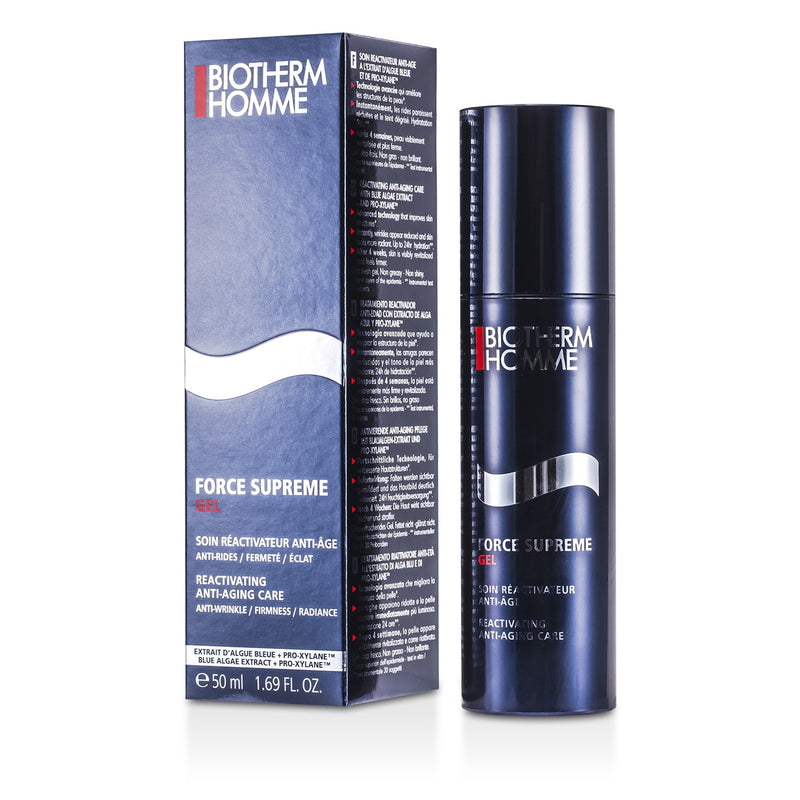 Biotherm Homme Force Supreme Total Reactivator Anti Aging Gel Care 