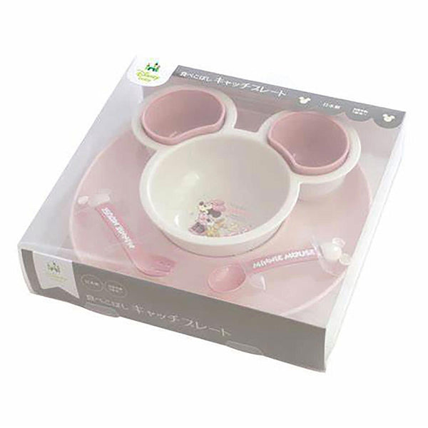 Disney baby Disney Spilled Catch Plate Ecru Series Minnie Mouse  Fixed Size