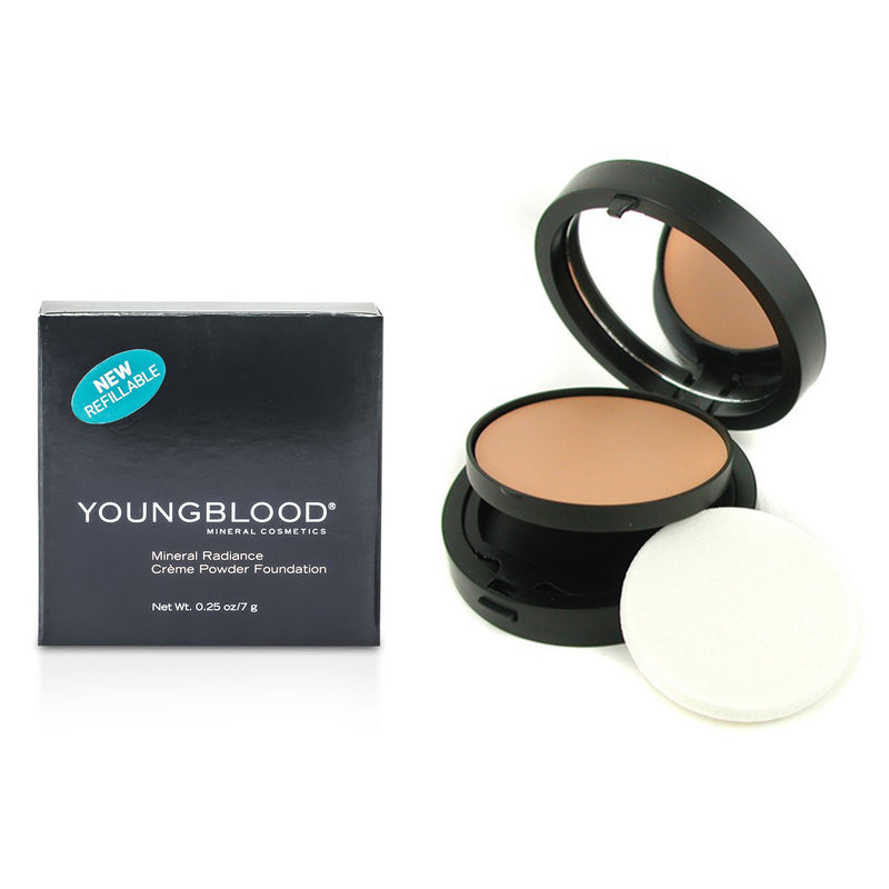 Youngblood Mineral Radiance Creme Powder Foundation - # Barely Beige  7g/0.25oz