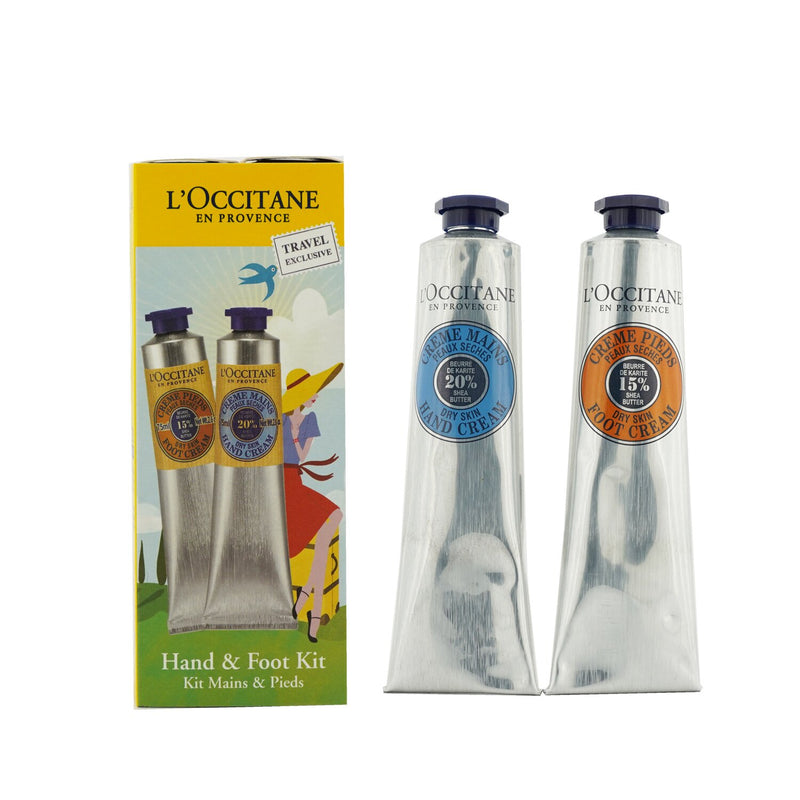 L'Occitane Shea Butter Hand & Foot Kit: Hand Cream 75ml/2.6oz + Foot Cream 75ml/2.6oz 