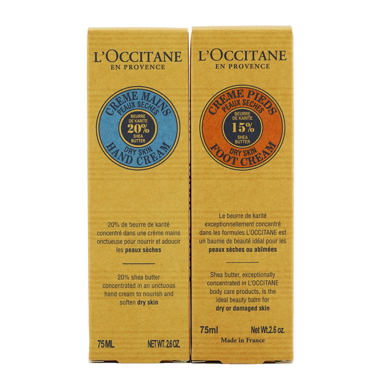 L'Occitane Shea Butter Hand & Foot Kit: Hand Cream 75ml/2.6oz + Foot Cream 75ml/2.6oz 