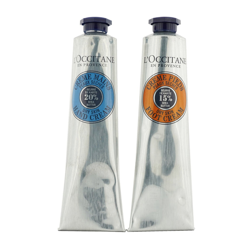 L'Occitane Shea Butter Hand & Foot Kit: Hand Cream 75ml/2.6oz + Foot Cream 75ml/2.6oz 