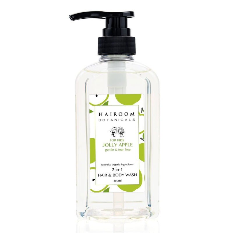 HAIROOM Hair & Body Wash (JollyApple) For Kids 450ml - Gentle & Tear Free