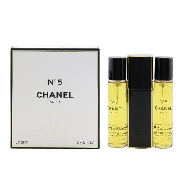 Chanel No.5 Eau De Parfum Purse Spray And 2 Refills  3x20ml/0.7oz