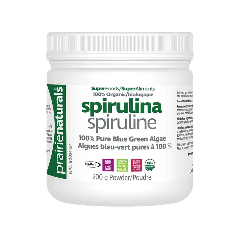 Prairie Naturals Prairie Naturals Organic Spirulina Powder 200g  Fixed Size