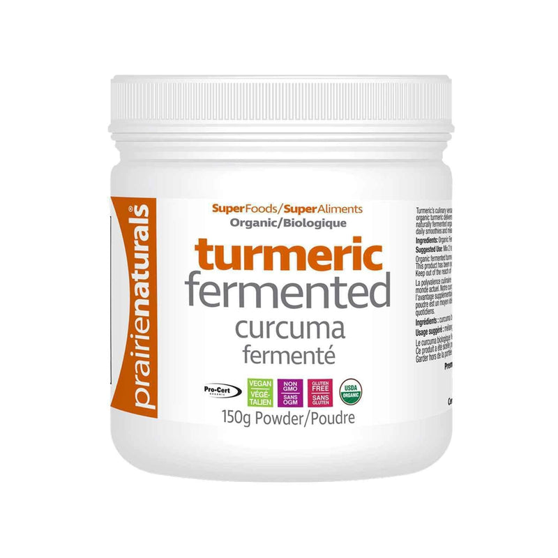 Prairie Naturals Prairie Naturals Fermented Organic Turmeric Wholefood Powder 150g  Fixed Size