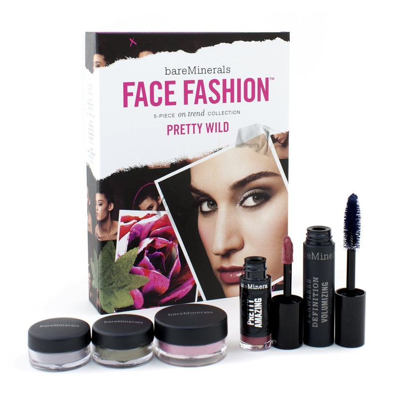 BareMinerals BareMinerals Face Fashion Collection - The Look Of Now Pretty Wild (Blush + 2x Eye Color + Mascara + Lipcolor) 