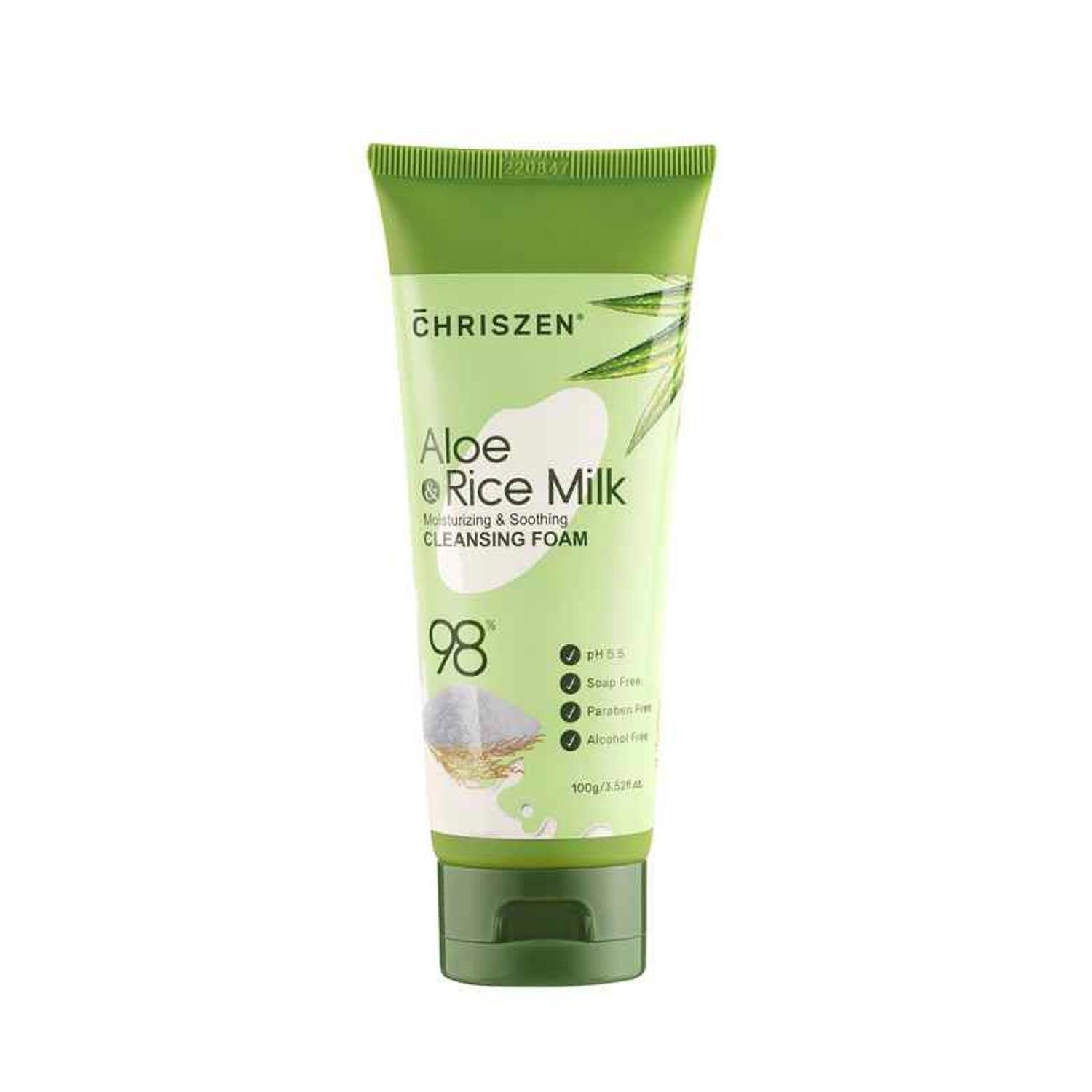 Chriszen 98 Aloe Vera & Rice Milk Cleansing Foam 100G 100g Fresh