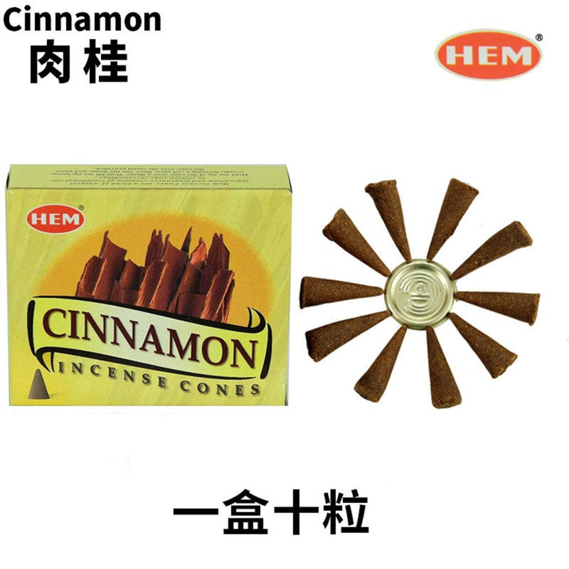 HEM Handmade India Incense Cone - CINNAMON ? 10 pieces  Fixed Size