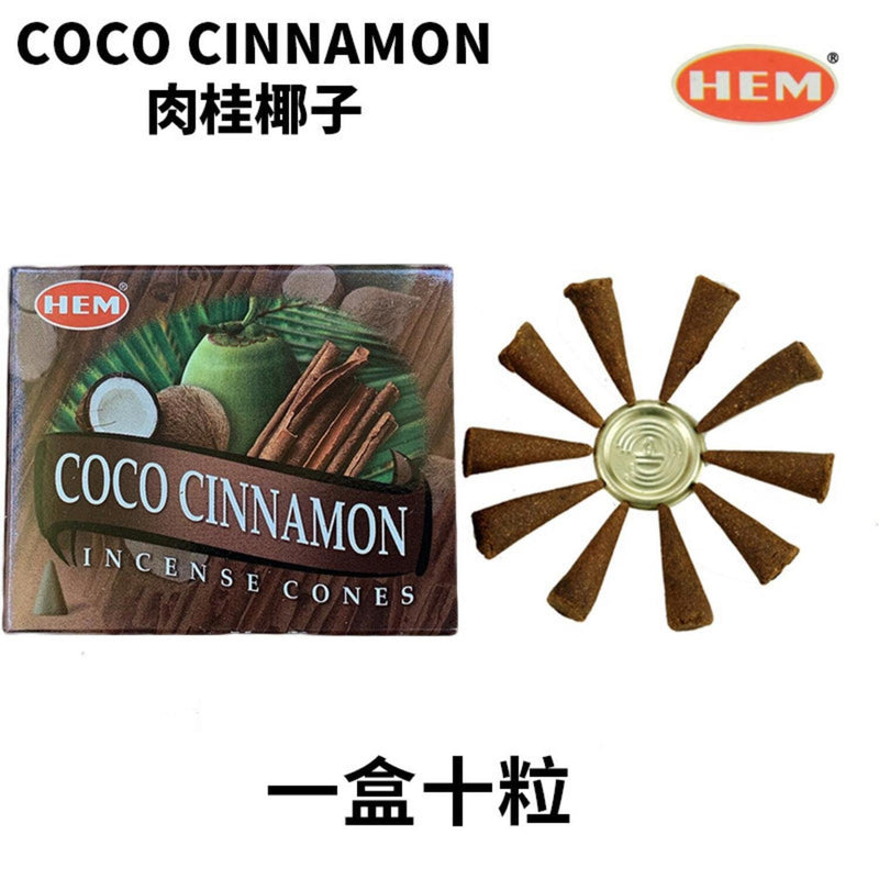 HEM Handmade India Incense  Cone ?COCO CINNAMON  Fixed Size